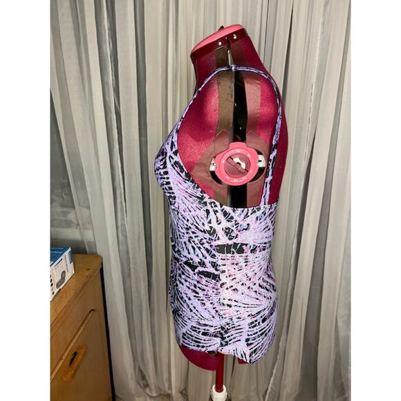 Speedo one piece swimsuit purple blue - Picture 3 of 8